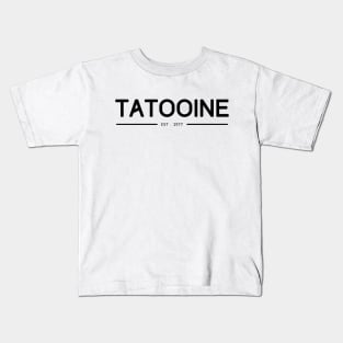 TATOOINE text Kids T-Shirt